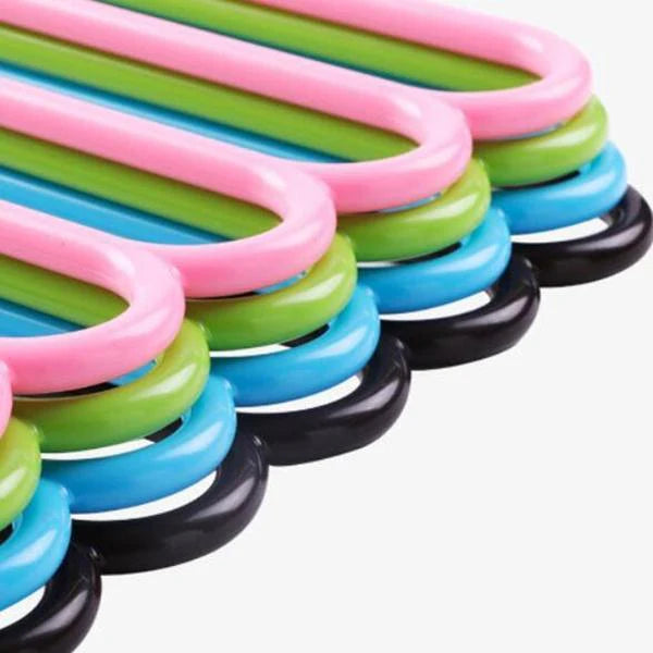 Space Saving Hanger – 5-Layer Multipurpose Plastic | Pack of 4