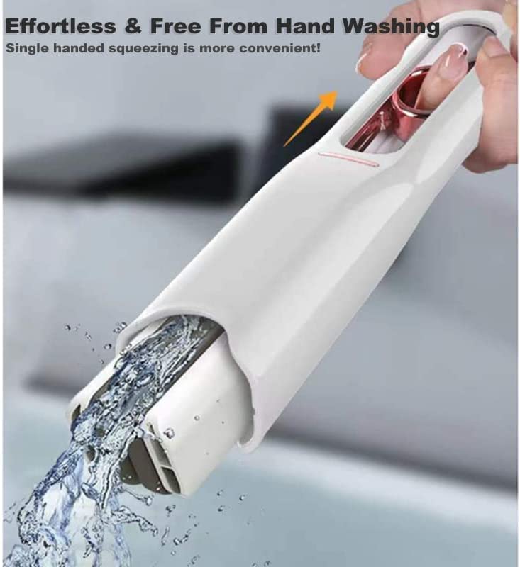Portable Mini Squeeze Mop | 180° Swivel Head | Water & Spill Cleaner