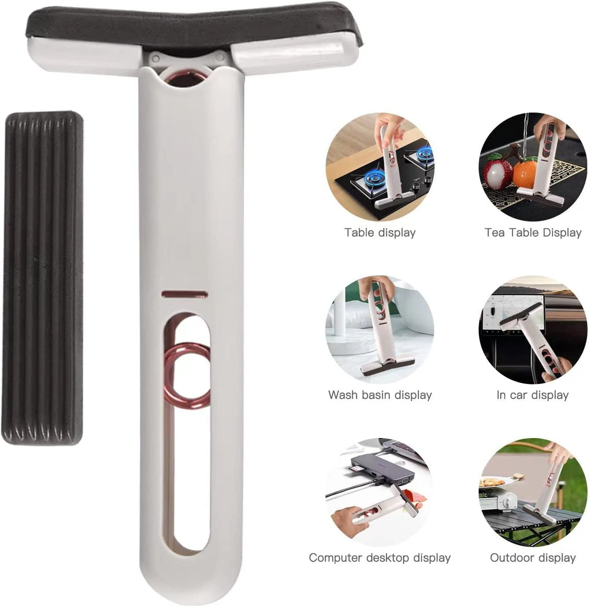 Portable Mini Squeeze Mop | 180° Swivel Head | Water & Spill Cleaner